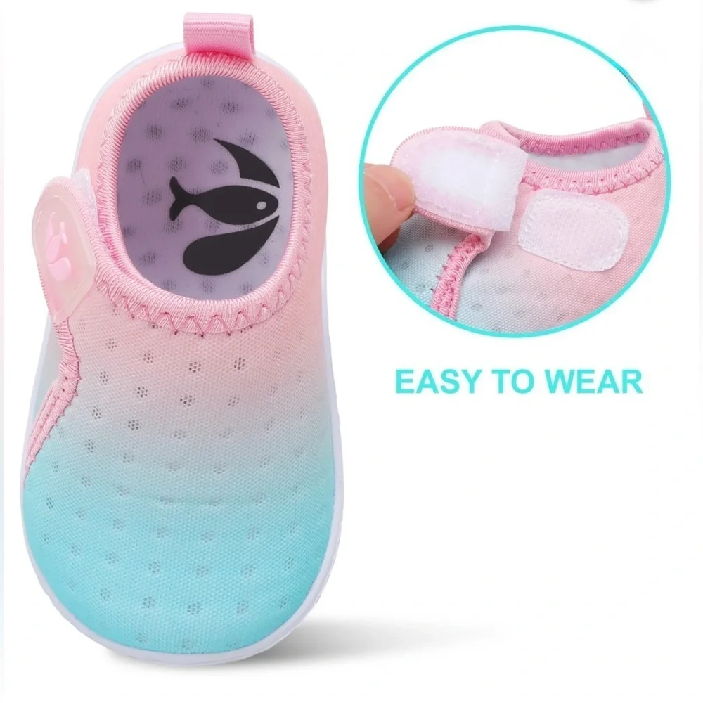 Barerun Kids Water Shoes Gradient Pink and Blue Barefoot Shoes